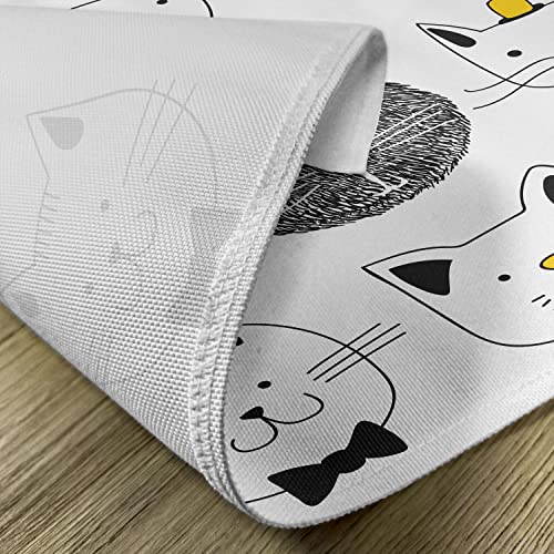 ABAKUHAUS Gatto Tovaglietta Americana Set di 4