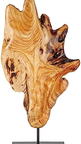 THY COLLECTIBLES Irregular Handcarved Root Wood Sculpture, Wood T...