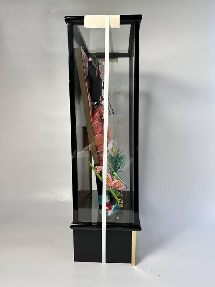 15号夢寿美羽子板ガラスケース入