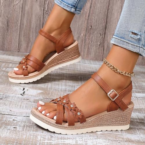 Mules sandales plates et compensées légères pour femme active - 7