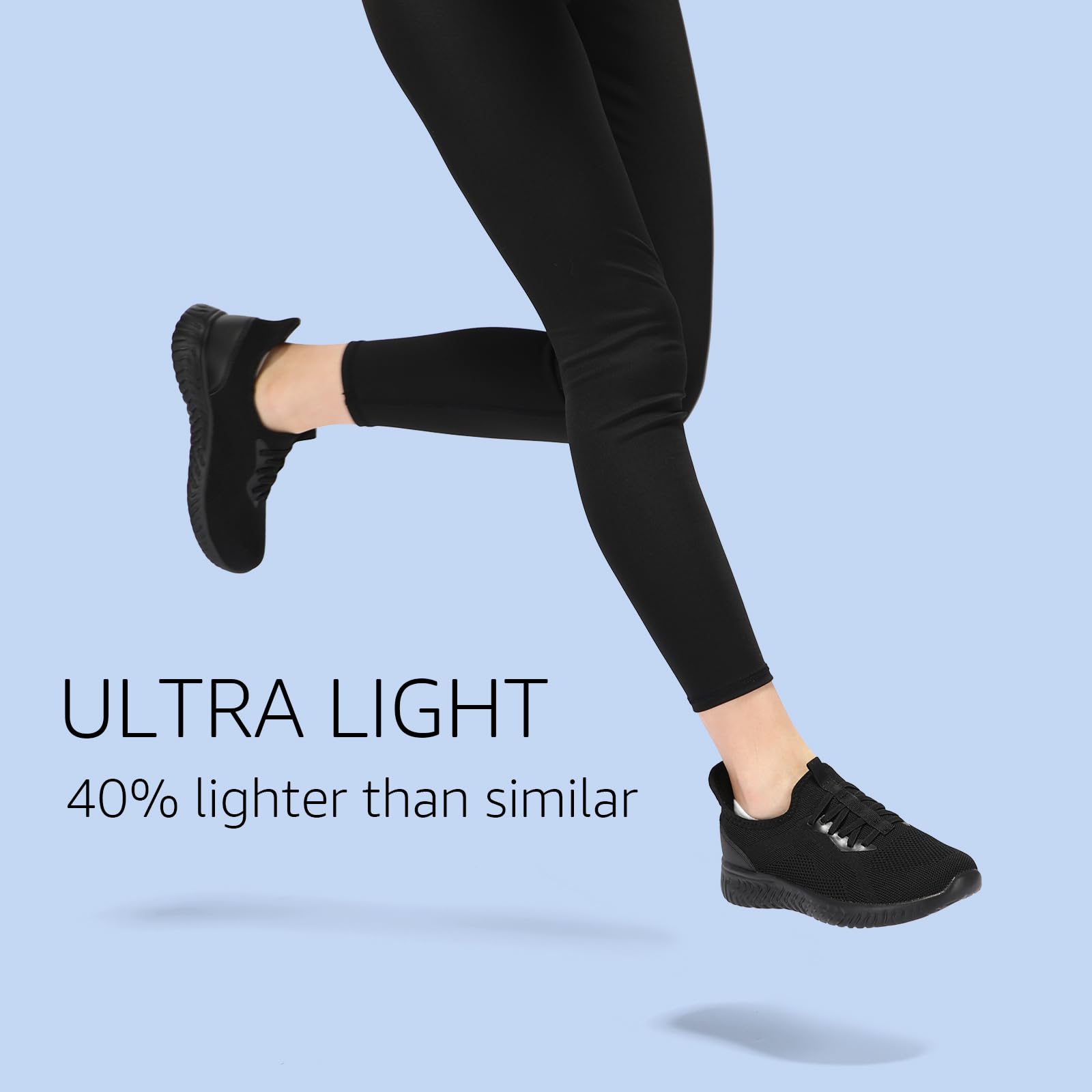 STQ Scarpe da Ginnastica Donna Ortopediche Memory Foam Senza Lacci Comode Sportive Sneakers