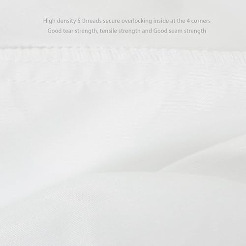 Miniatura 6 de CaSaJa Juego de sábanas de moisés blanco de 3 unidades, tacto suave y sedoso con cómoda superficie de siesta para bebé niño y niña, ajuste flexible,