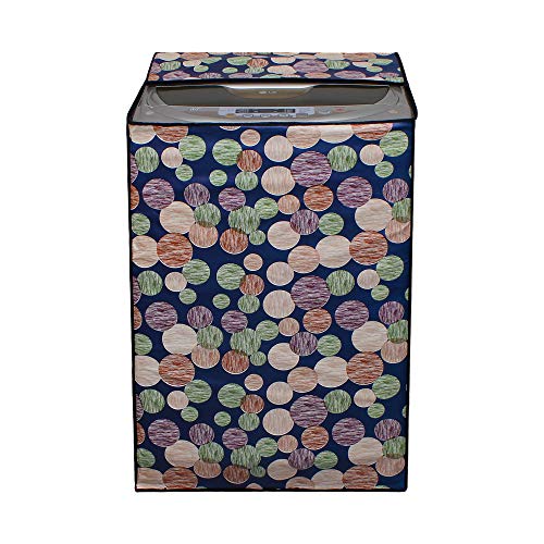 Image of DREAM KING Waterproof & Dust-Proof Top Loading Fully Automatic Washing Machine Cover Suitable for 6 kg, 6.2 kg, 6.5 kg (58 x 89 x 58 cms)