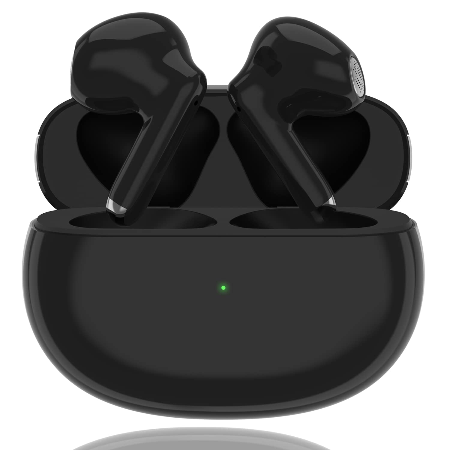 Wireless Ear Buds Bluetooth 5.2 Headphones with CVC8.0 Noise Cancelling Hi-Fi Stereo Waterproof Earphones Built in Mic Air Buds with Fast Charging 48H Playtime in Ear Buds for iPhone Android Samsung