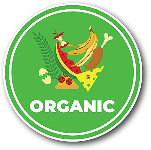 Trash Can Recycle Compost Kitchen Recycling Vinyl Sticker Car Bumper Decal