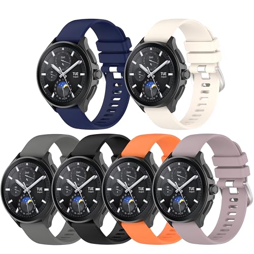 6-Pack correas compatibles Xiaomi Watch silicona miniatura 1