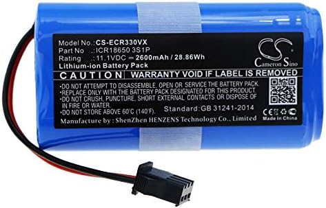 Miniatura 3 de Compatible con batería para Ecovacs ICR18650 3S1P, CEN330, CR330, CR333 (2600 mAh)