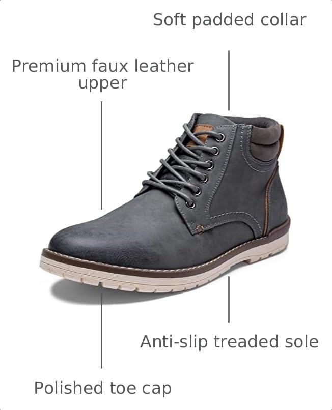 Image of Vostey Men's Boots Hiking Boots Casual Boots for Men
