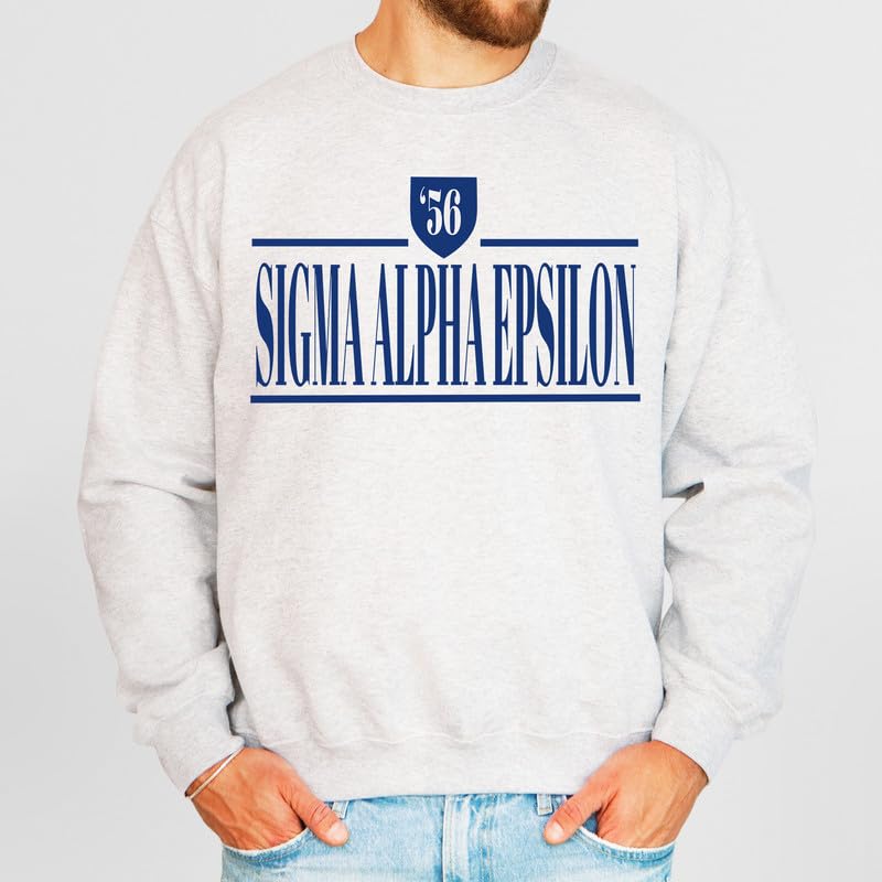 Sigma Alpha Epsilon Sweatshirt - SAE Shield Fraternity Crewneck Sweatshirt2