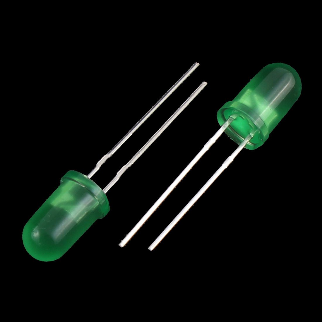 40pcs 5mm diodi Rotondi a Luce Verde LED diodi a Emissione diodi Schottky Componente diffuso