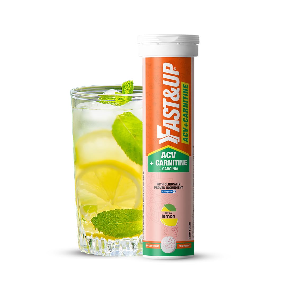 Fast&Up ACV + Carnitine | 500mg ACV | 350mg L-Carnitine | 500mg Garcinia| Triple Action Formula l Energy Booster l Essential Daily Supplement | Lemon Flavour (15 Effervescent Tablets) (B0BNKV1XYM) Amazon Price History, Amazon Price Tracker