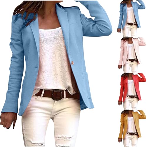 Plus Size Blazers for Women Long Sleeve Blazer Jacket Open Front Cardigan Jacket Lightweight Coat Business Suit Jacket4