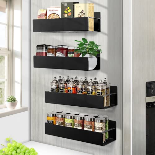 Handsomemen Liphontcta Magnetic Spice Rack for Refrigerator Spice Organizer Metal Magnetic Garden Sculpture Outdoor Decoration