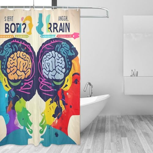 Rideau de douche en polyester 183x183 cm avec 12 œillets antirouille
