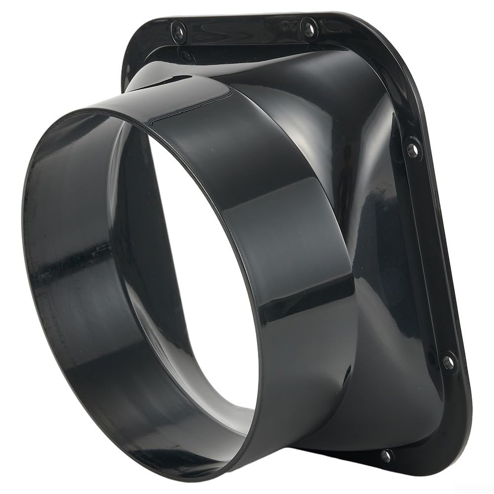 Runder Lüftungsflansch Aus Kunststoff - 200mm Für Abluftventilatoren & Dunstabzug