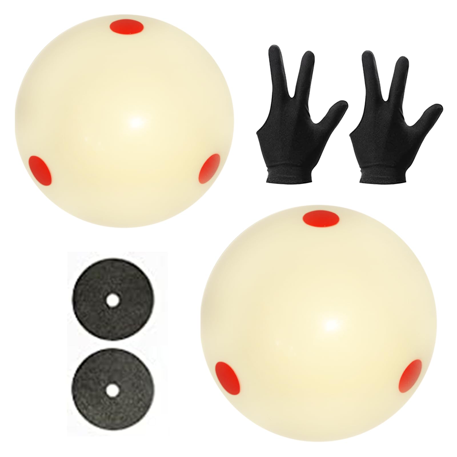 Balles de billard standard Pro-Cup à 6 points rouges pour des tirs de haute précision