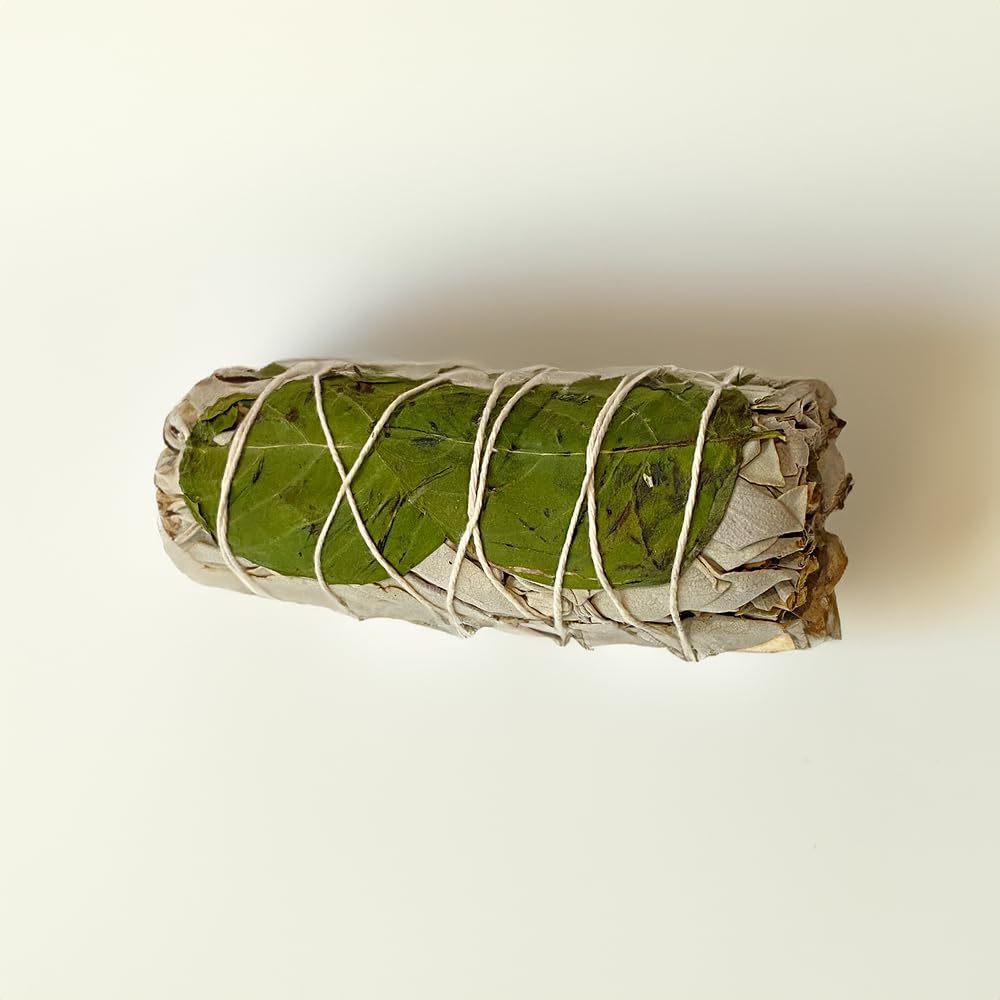 VIE Sage Smudge Stick 4" (White Sage and Basil 4"), Pack of 2, Grey - Image 4