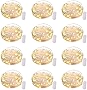 Brightown 12 Pack Led Fairy Lights Battery Operated String Lights Waterproof Silver Wire 7 Feet 20 Led Firefly Starry Moon Lights for DIY Wedding Party Bedroom Patio Christmas (12 Pack, Warm White)