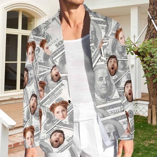 Custom Blazer Jacket for Women Men Personalized Face Couples Blazer Suit Funny Business Casual Christmas Coats Gift2