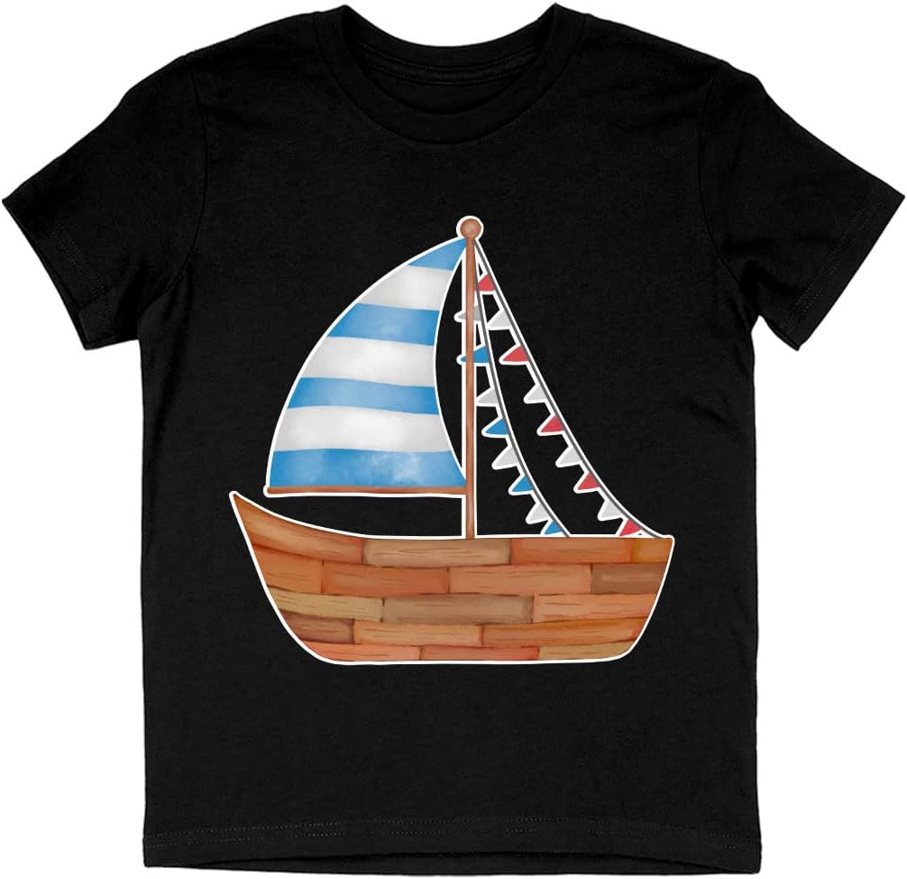 Sailing Ship Kids' T-Shirt - Unique T-Shirt - Ship Tee Shirt for Kids