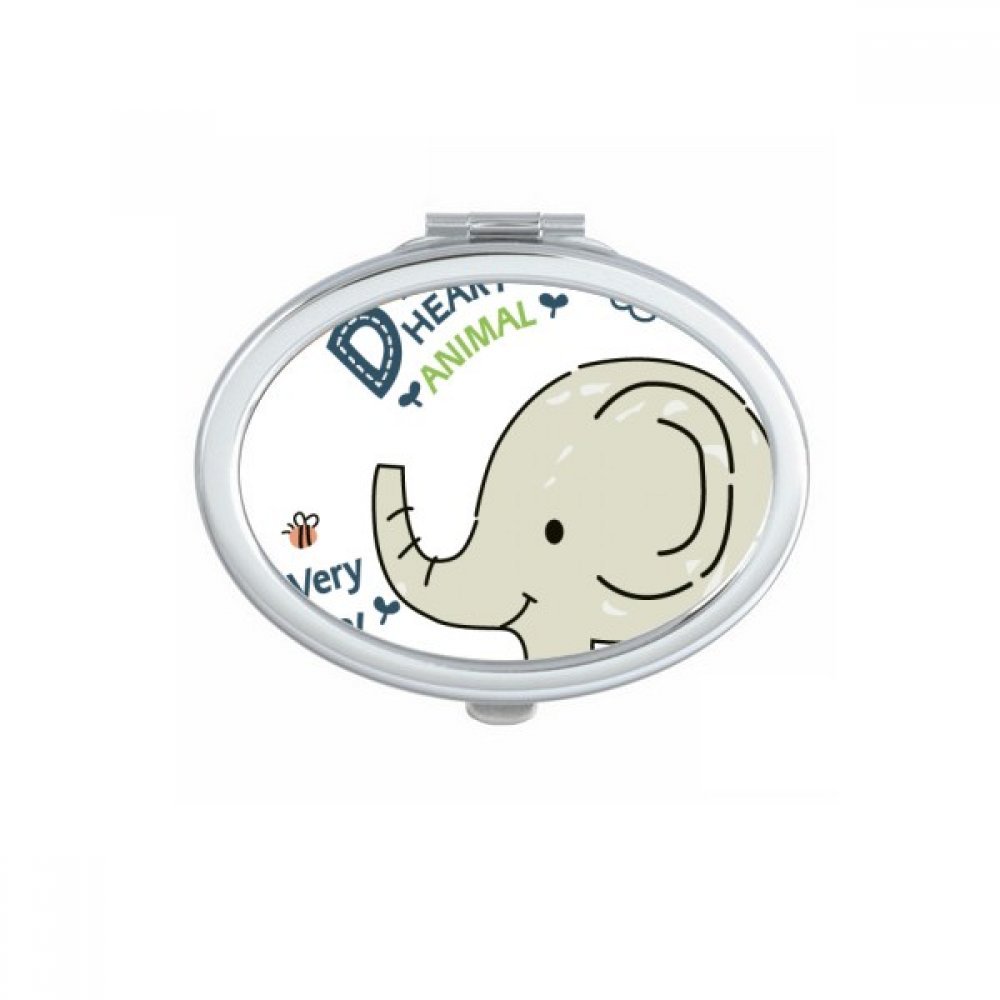 Miroir compact portable de poche ovale pour ajuster votre maquillage en voyage