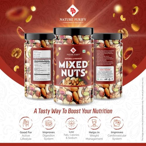 Image of Nature Purify Mixed Dry Fruits 1kg (Almond, Cashew, Kishmish, Apricot, Pumpkin, Amla, Sunflower & More
