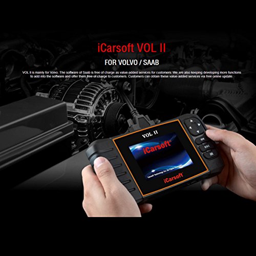 iCarsoft Volvo/SAAB OBD-II Multi Systems Scanner Tool, SRS ABS Engine Oil Reset, EPB i906-II New Version
