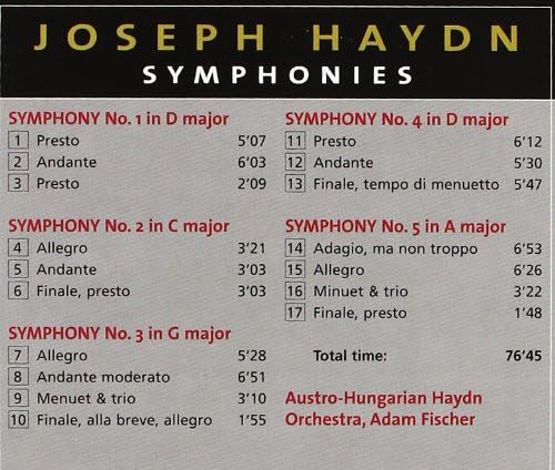 Symphonies Complete. 33 CD Box : Joseph Haydn, Adam Fischer