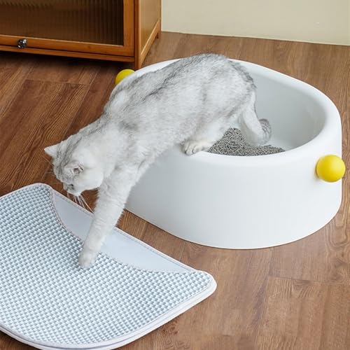 Arenero para gato abierto extra grande blanco miniatura 5