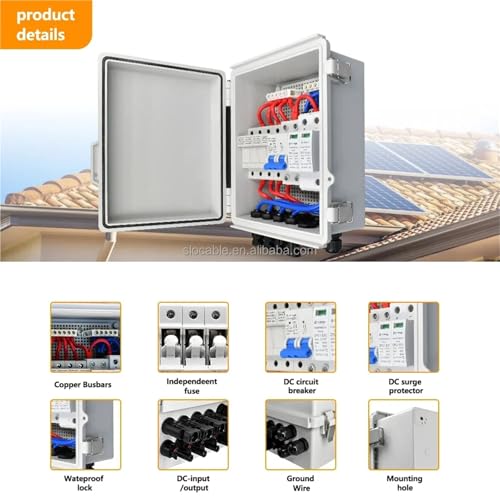 Caja combinadora solar aislada para huertos solares y viviendas aisladas 4