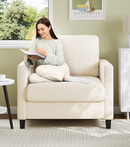 Welzona Sofa Accent Chair, 33' Reading Chair for Bedroom, Tool-Free Setup Living Room Accent Chairs...