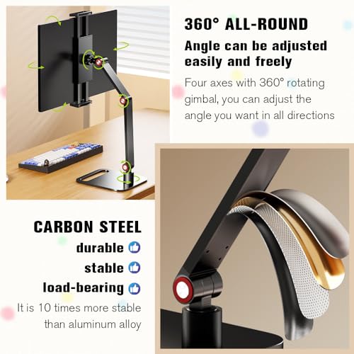 Support moniteur bureau pivotant 360 pour ecran portable et tablette 6-17.3