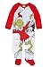 The Grinch Dr. Seuss Toddler Boys Girls Christmas Footed Blanket Sleeper Pajamas (2T, Red/Multi)