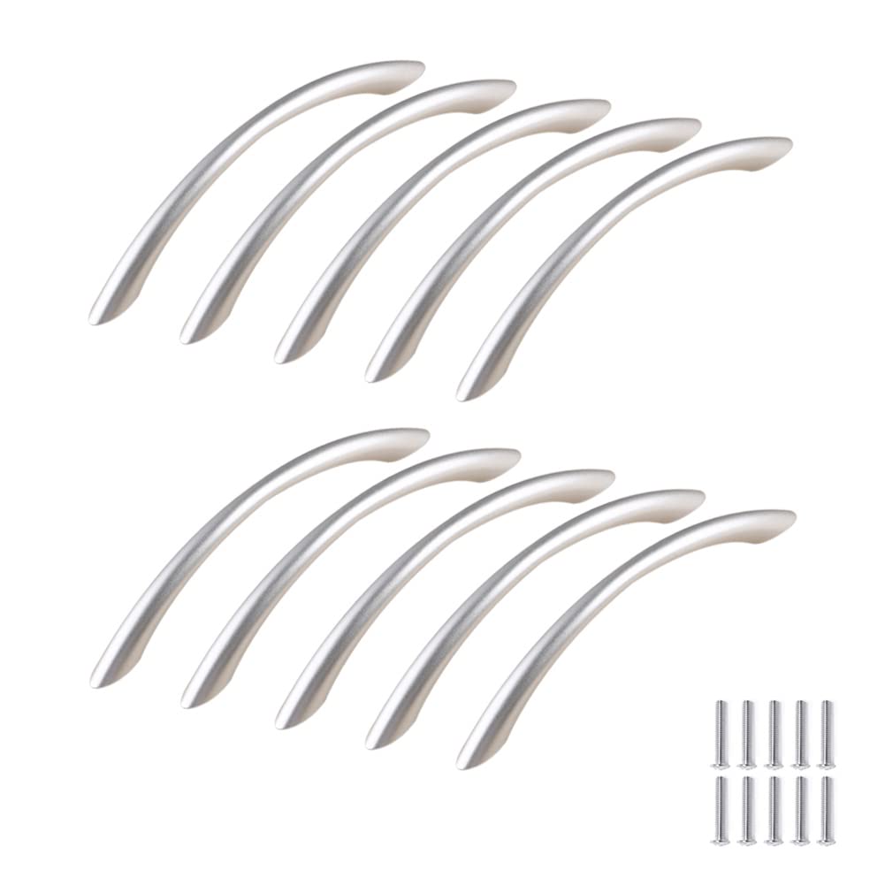 Poignées tiroirs 128mm lot de 10 poignées portes cuisine boutons meubles chambre forme arc