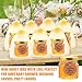 XING-RUIYANG 1.5 oz Mini Glass Honey Jars, Honey Jars Party Favors in Bulk, with Dipper,Stickers,Gold Lid,The Golden Bee pendant,Gift Bags and Jute,for Baby Shower,Wedding Party Favor（8 pcs