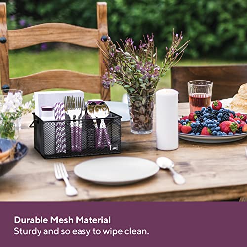 image for Utensil Holder By Mindspace, Kitchen Condiment Organizer and Flatware 