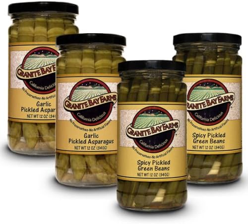 Granite Bay Farms Pickled Vegetables Sampler, 4-Count, 12-Ounce Jars