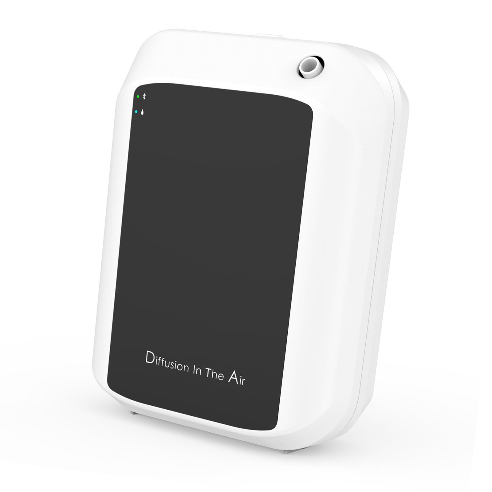 Difusor de Aceites Esenciales, Diseño sin Agua con Control, Máquina de Inteligente para el Hogar, Oficina, Hotel, Cubre hasta 300 ³ (en Blanco y Negro)