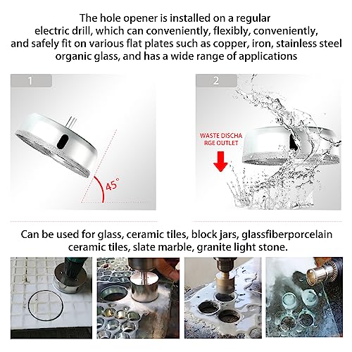 Broca diamantada de 100 mm para vidrio y cerámica miniatura 5