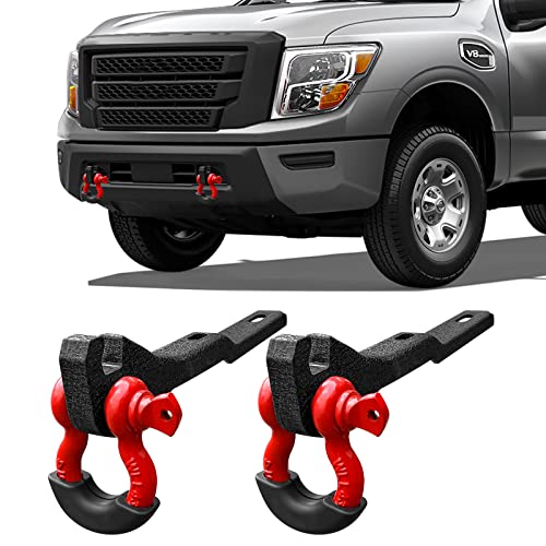 BESTZHEYU 2PCS Front Tow Hook Mounting Bracket with 3/4