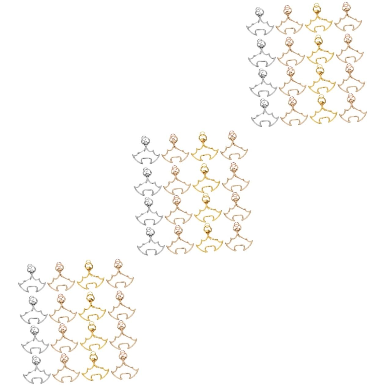 Lanières porte-clé en métal avec crochets pivotants robustes et bouton pression
