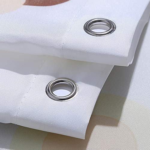 Yellow Orange Bathroom Shower Curtain Japan Style Shower Curtain Liner Horror Skull Black Shower Curtain Waterproof Washable Shower Curtain With Hooks 72" Wx72 L #TOP3