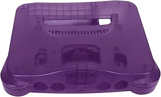 Translucent Retro Video Game Console Replacement Case, Protective Shell for N64 for N64, with Screwdriver, Reset, Power Button, Universal ABS Durable Storage Box (Transparent
