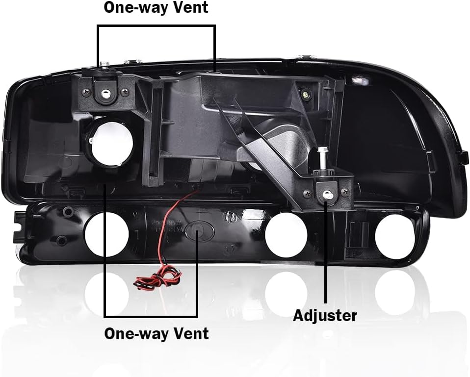 G-PLUS LED DRL Headlights Assembly, Fit GMC Sierra 1500 1999-2007/Fit GMC Sierra 1500 HD 2001-2007 (NOT Fit Denali Trims) Clear Lens Chrome Housing Amber Reflector Bumper Headlamps,faros delanteros