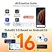 Blackview Wave 7C Handy Ohne Vertrag, Android 16 Smartphone, 16GB+64GB/1TB TF, 6.56" Gemini AI Smartphone Ohne Vertrag Günstig, 5000mAh, 32MP+13MP, WiFi 5/Face ID/GPS/OTG/FM/Handyhülle, Schwarz