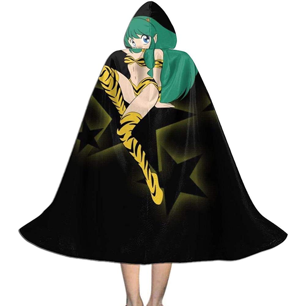 Not Applicable Unisex Cosplay Role Costumes,Hooded Cloak Cape,Adult Robe Cloak,Urusei Yatsura Lum Invader Star Pose Vampire Cloak,Halloween Party Decoration Outwear,Witch Wizard Cloak
