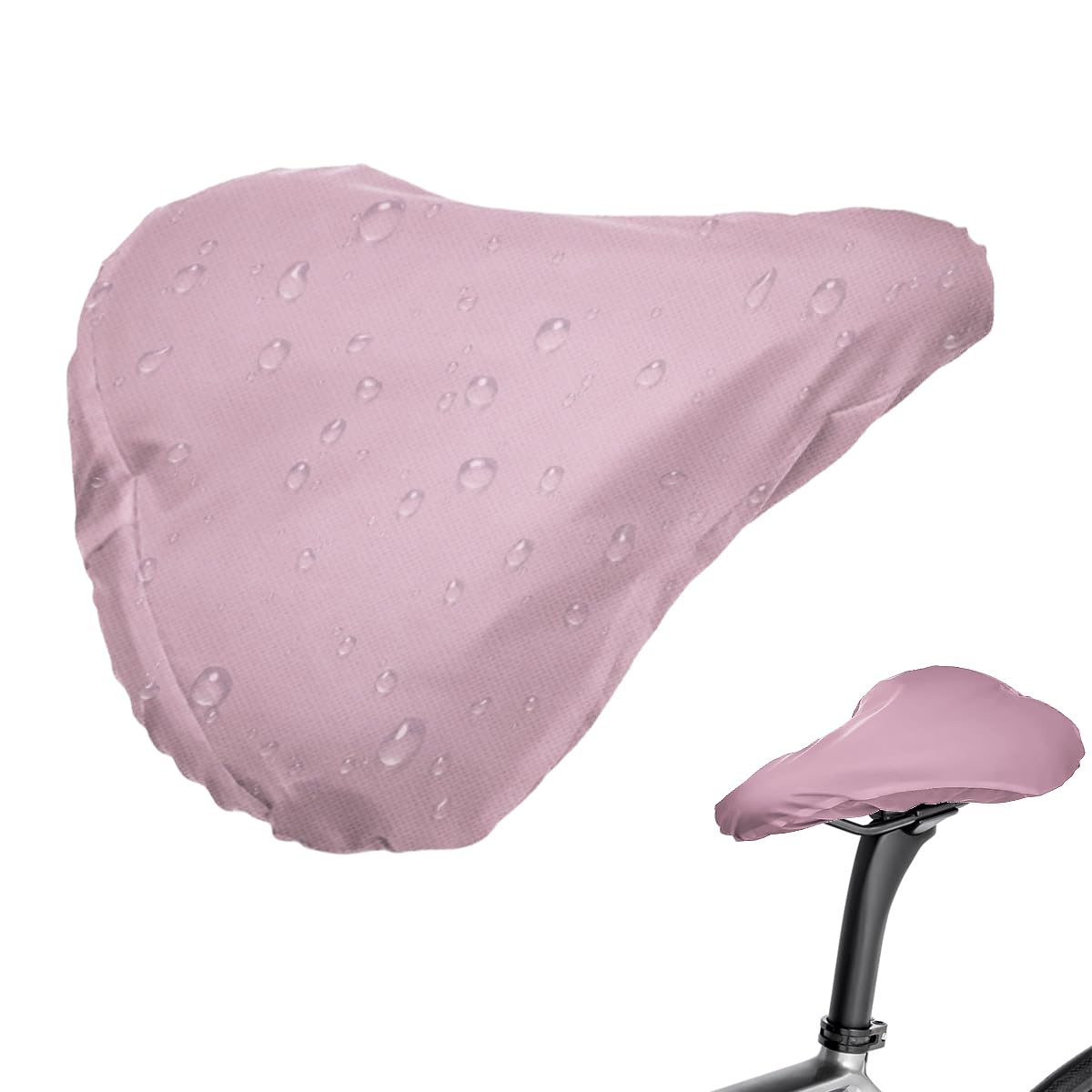 Copri Sella Bici 28x24 cm,Coprisella Bici Impermeabile,Cover per Sella Bici,Antipioggia Copri Sellini per Bicicletta,Coprisella Bici Idrorepellente, Coprisella in PVC per Qualsiasi Tipo di Bicicletta