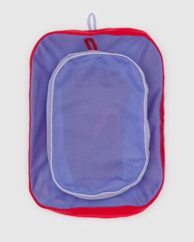 BAGGU Women's Packing Cube Set Mesh Berry Mix3