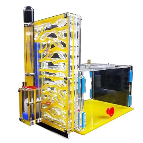 CBFGGOEUDFBS Transparentes Ameisenfarm-Set zur DIY-Beobachtung Einer Ameisenkolonie, Ameisenhaus for Wissenschaftsbegeisterte(Yellow)