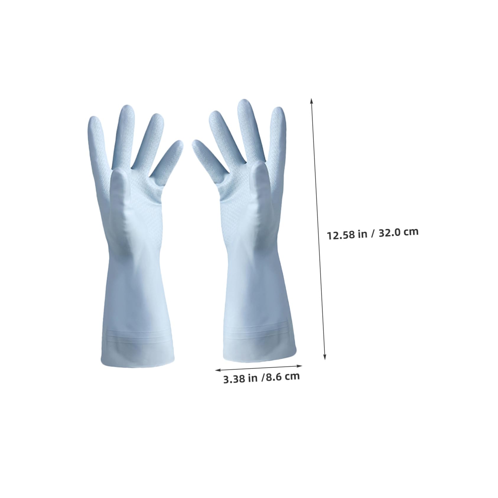 Gatuida 6paia Guanti da Cucina Impermeabili in PVC Pervare i Piatti Guanti per Pulizia Protettivi Riutilizzabili Antiscivolo Multiuso Morbidi e Confortevoli
